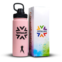 Load image into Gallery viewer, VitaLife Breast Cancer Water Bottle - Special Edition!
