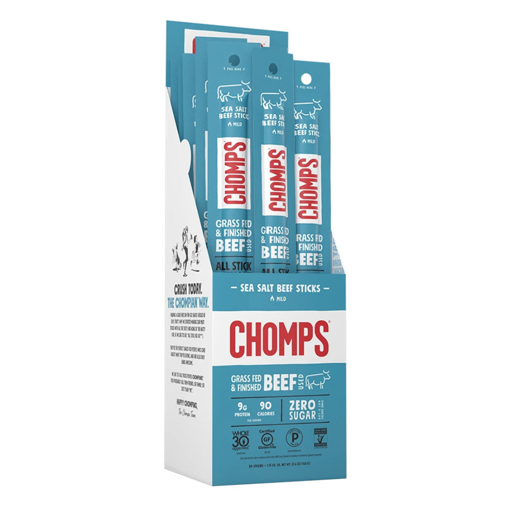 Chomps Sea Salt Beef Box of 24
