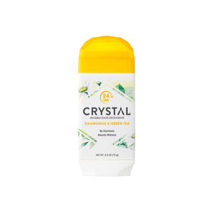 Crystal Natural Deodorant Stick - Chamomile & Green Tea 2.5 oz.