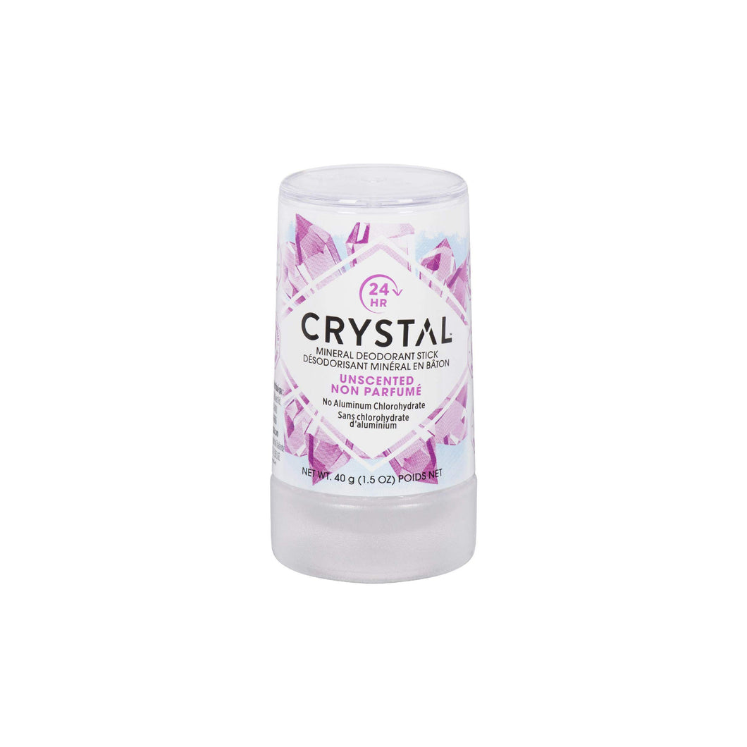 Crystal Natural Travel Deodorant Stick - Unscented 1.5 oz.