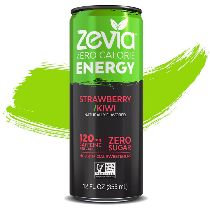 Zevia Energy Strawberry Kiwi