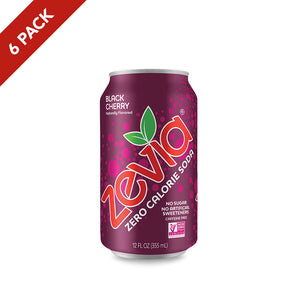 Zevia Soda - Black Cherry 6 Pack