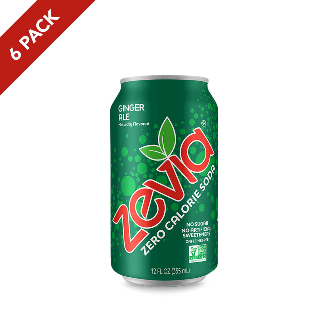 Zevia Soda - Ginger Ale 6 Pack