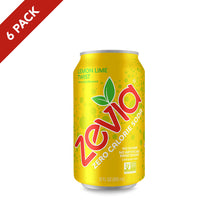 Load image into Gallery viewer, Zevia Soda - Lemon Lime Twist 6 Pack
