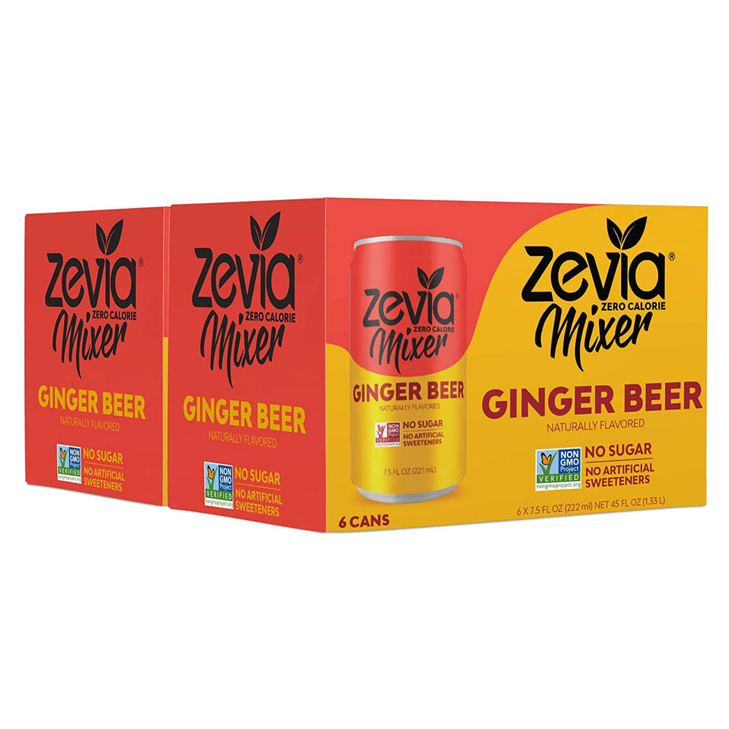 Zevia Mixer Ginger Beer 7.5 oz. (6 pack)