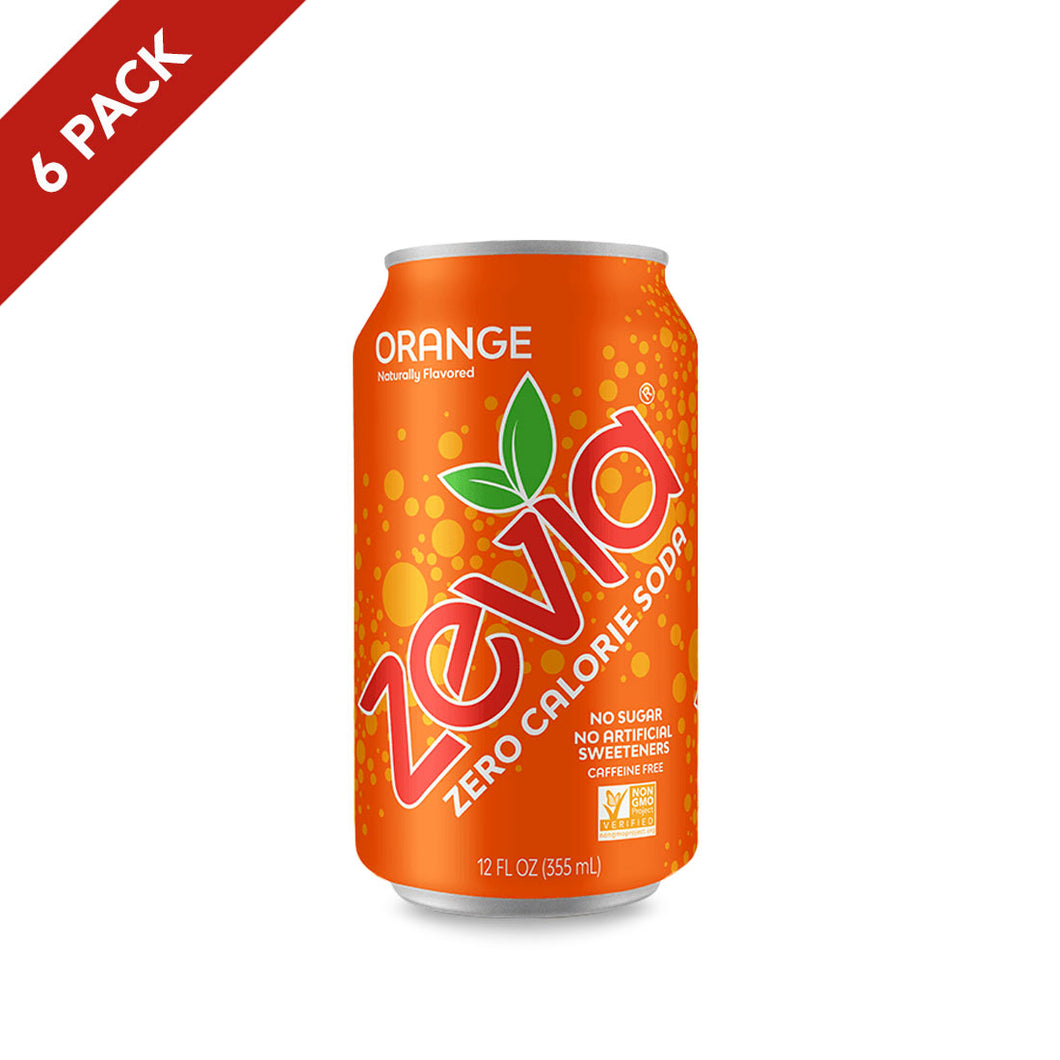 Zevia Soda -  Orange 6 Pack
